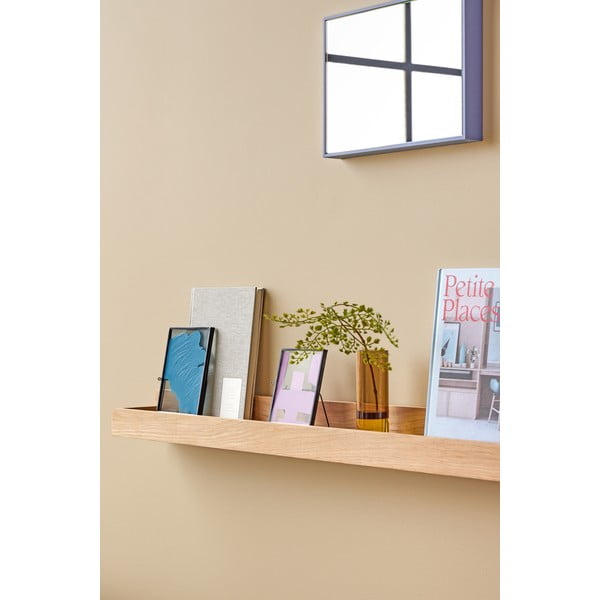 Dabīga toņa sienas plaukts bildēm ar ozolkoka imitāciju 120 cm Folk – Hübsch-image-3