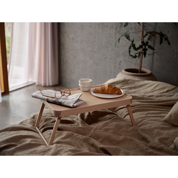 Oša masīvkoka sānu galdiņš 32x49,5 cm Inu – Zone-image-1