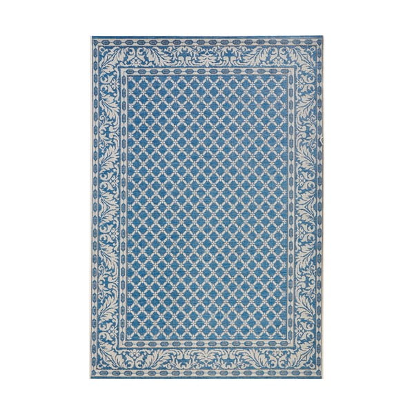 Zils un krēmkrāsas āra paklājs NORTHRUGS Royal, 115 x 165 cm
