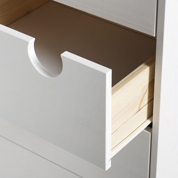 Kumode ar četrām atvilktnēm Karup Design House Natural/White-image-1