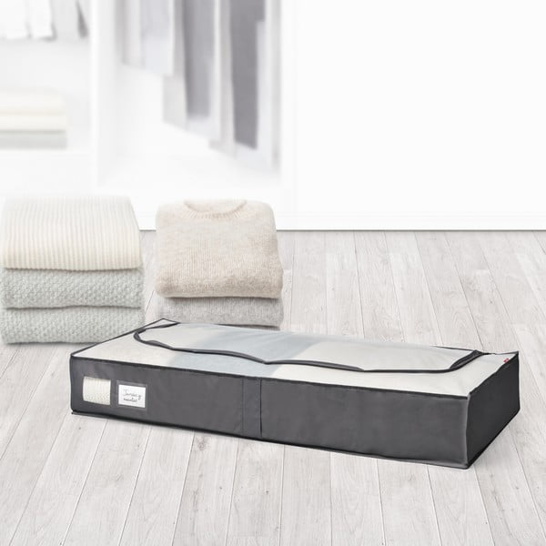 Tekstila uzglabāšanas kaste zem gultas ar stingrām malām – Rayen-image-1