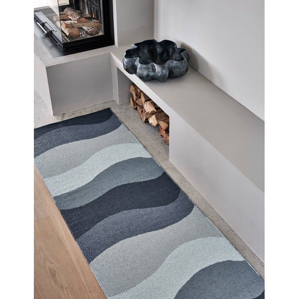 Zils iekštelpu un āra celiņa paklājs 70x200 cm Urvi Water – Pappelina-image-4