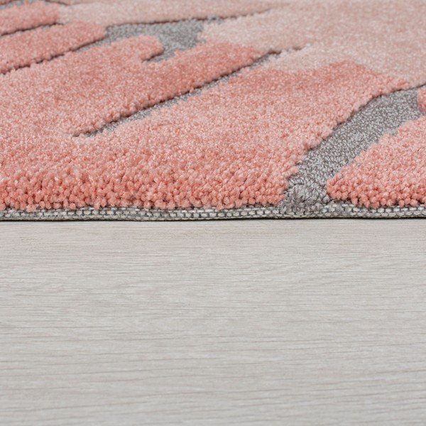 Rozā un dzeltens paklājs Flair Rugs Woodgrain, 120 x 170 cm-image-3