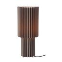 Pelēka galda lampa ar auduma abažūru (augstums 45 cm) Catis – Markslöjd