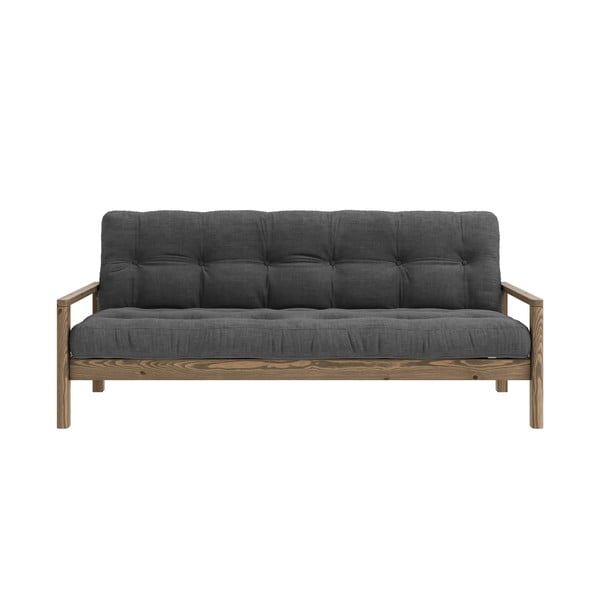 Melns/antracīta pelēks salokāms dīvāns 205 cm Knob – Karup Design