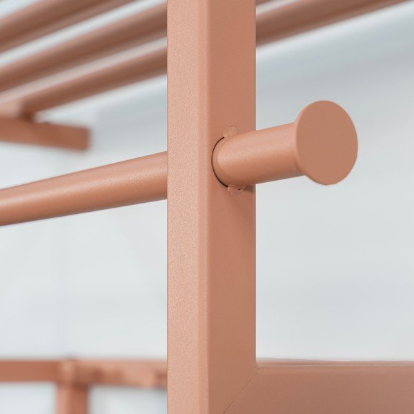 Lašrozā metāla sienas pakaramais ar plauktu 76 cm Rizzoli – Spinder Design-image-3