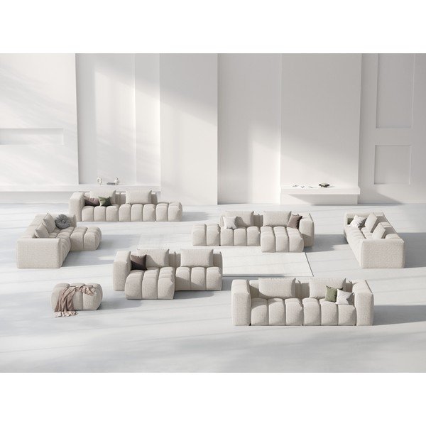 Bēšs stūra dīvāns (ar kreiso stūri/ar zvilni) Verona – Cosmopolitan Design-image-1
