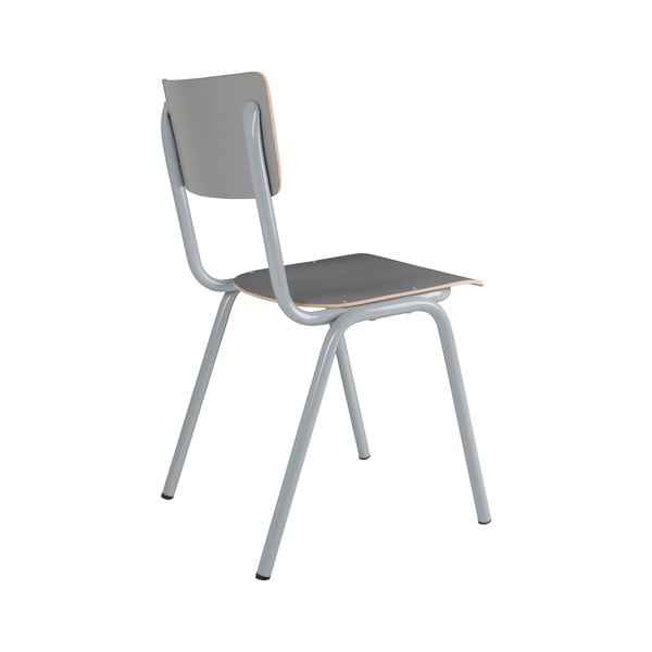 Pelēki ēdamistabas krēsli (4 gab.) Back to school – Zuiver-image-3