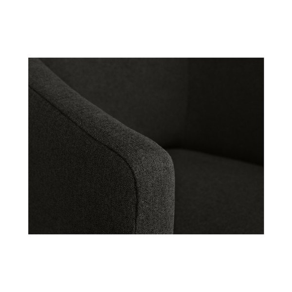 Tumši pelēks krēsls ar atzveltnēm Micadoni Home Matteo-image-2