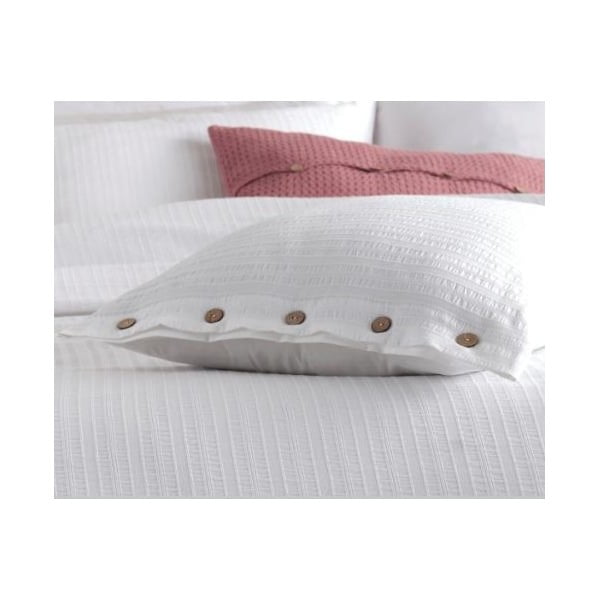 Balta vienguļamā gultas veļa no ranforce kokvilnas 140x200 cm Como Striped – Mila Home Luxury-image-4