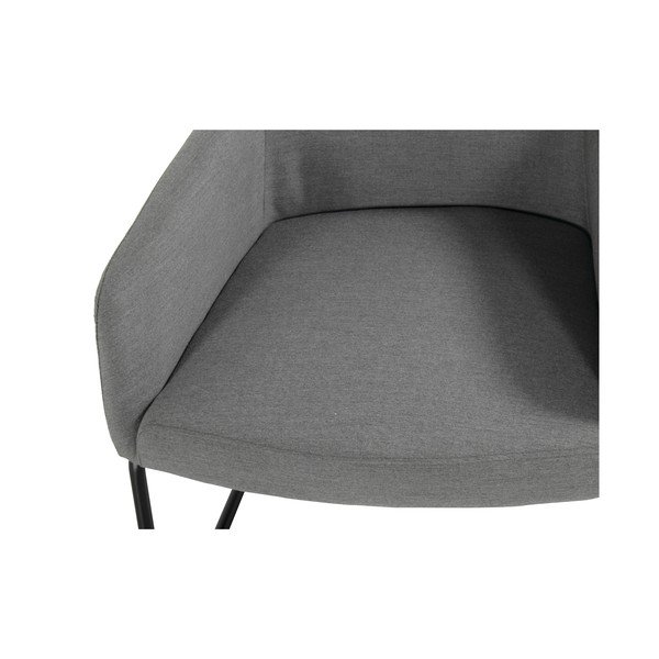 Pelēks polsterēts dārza atpūtas krēsls Chris – Hartman-image-3