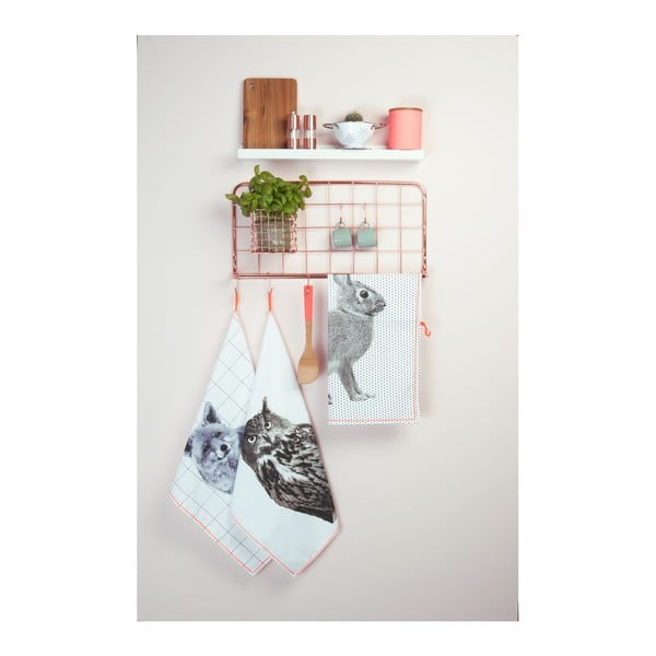 Sienas organizators no metāla vara krāsā PT LIVING Open Grid-image-1