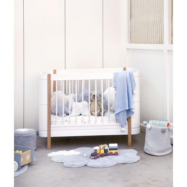 Gaiši zils mazgājams/ar rokām darināts kokvilnas bērnu paklājs 70x100 cm Mini Dream – Lorena Canals-image-1