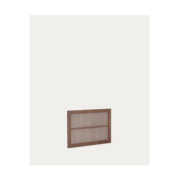 Tumša dabīga toņa oša masīvkoka gultas galvgalis 105x70 cm Beyla – Kave Home-image-4