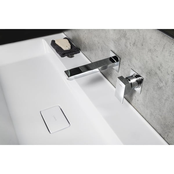 Matēti melns iebūvēts jaucējkrāns izlietnei (ar 1 izvadu) Latus – Sapho-image-1