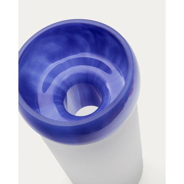 Zila stikla vāze (augstums 30,5 cm) Kelse – Kave Home-image-1