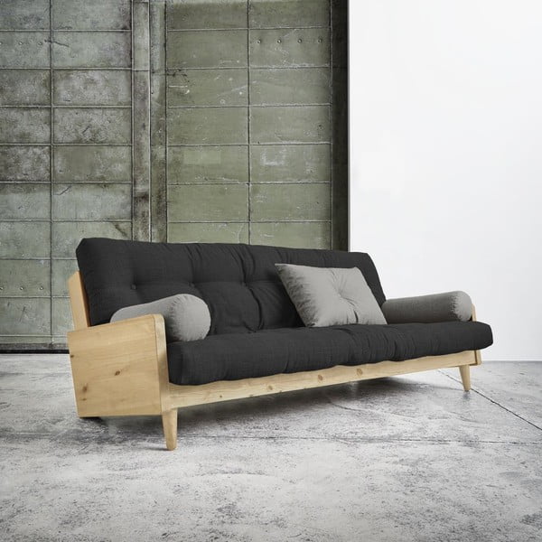 Dīvāns gulta Karup India Natural/Dark Grey/Granite Grey