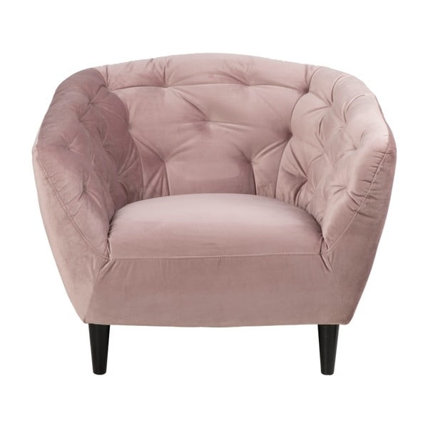 Rozā samta atpūtas krēsls Actona Ria-image-3