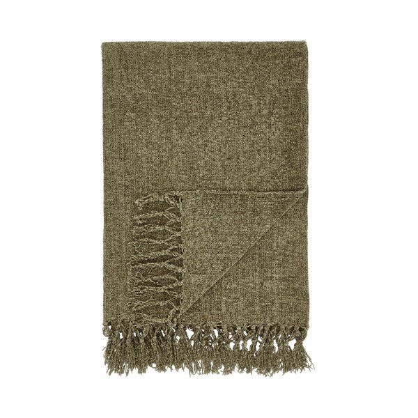 Haki pleds no šenila 130x170 cm Wilson – Catherine Lansfield