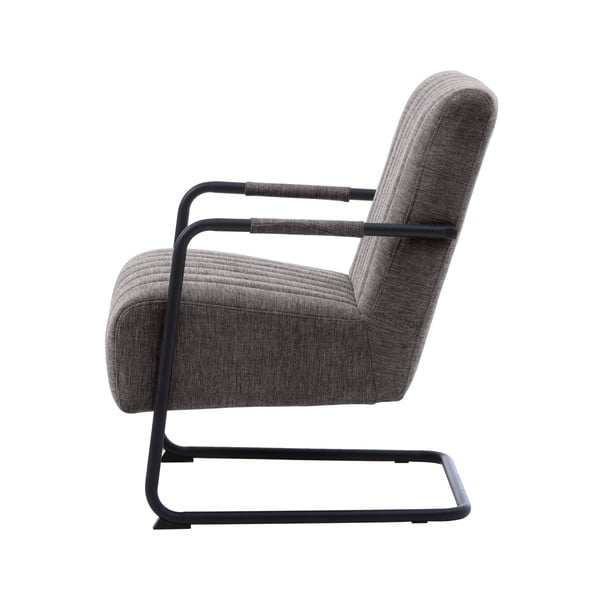 Tumši pelēks atpūtas krēsls Trout – Unique Furniture-image-3