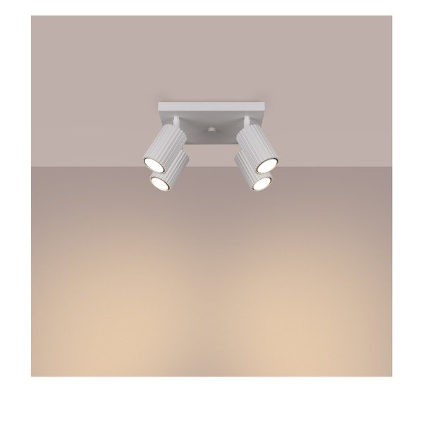 Balta prožektora tipa lampa 25x25 cm Gleam – Sollux-image-2