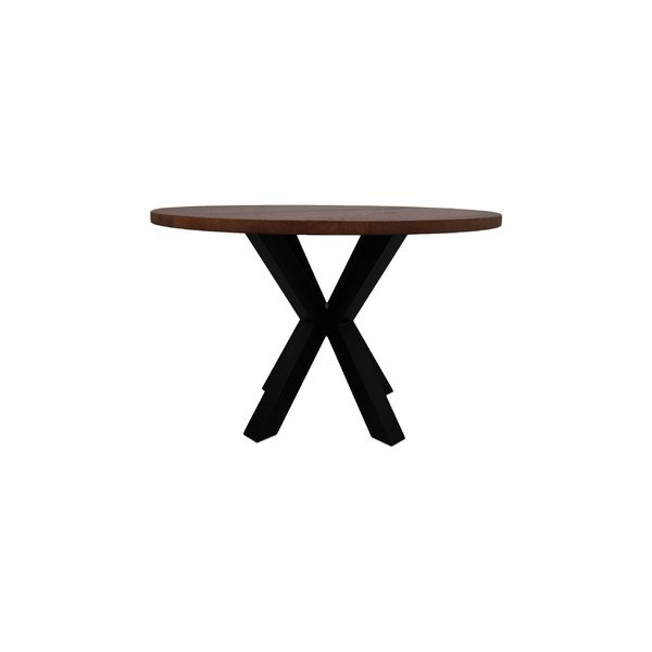 Apaļš ēdamgalds ar mango koka virsmu HMS collection, ⌀ 120 cm-image-2