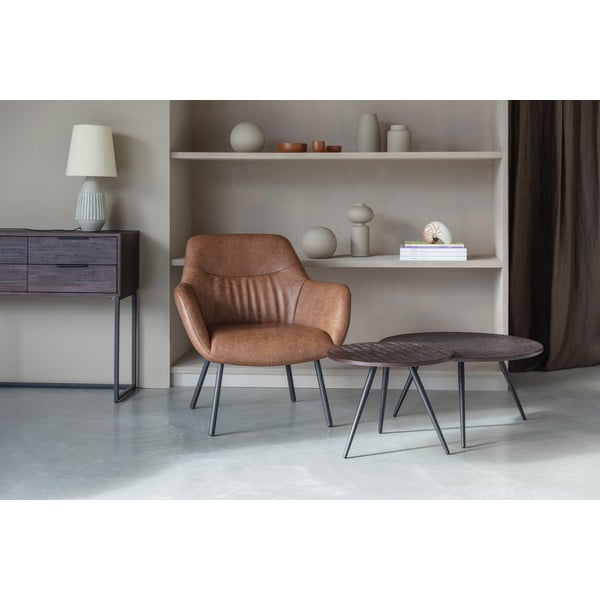 Brūns atpūtas krēsls Dude – White Label-image-1