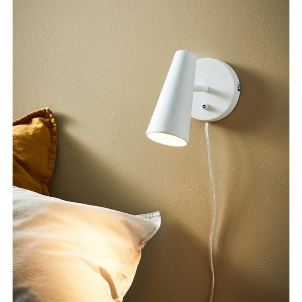 Balta sienas lampa Markslöjd Crest, augstums 17 cm-image-1