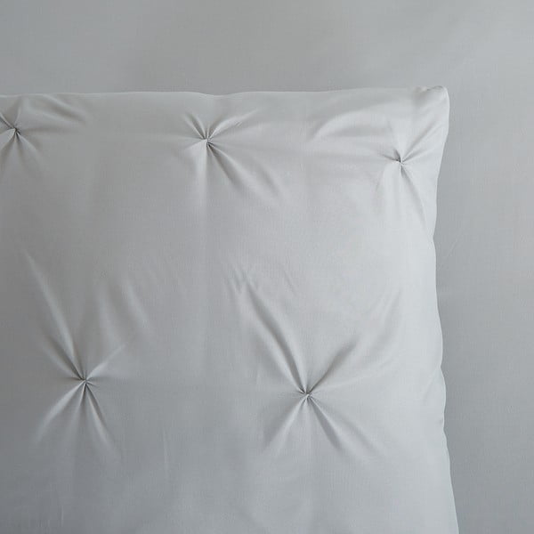 Pelēka vienguļamā mikrošķiedras gultas veļa 140x220 cm Pure Elegance – Good Morning-image-2