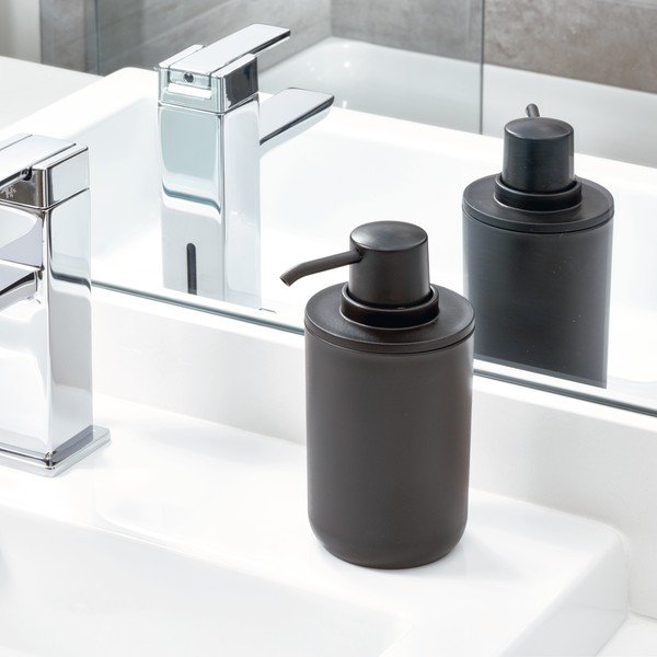 Melns ziepju dozators iDesign Cade, 335 ml-image-1