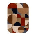 Terakotas oranžs ar rokām darināts vilnas paklājs 160x230 cm Mia Arch – Flair Rugs