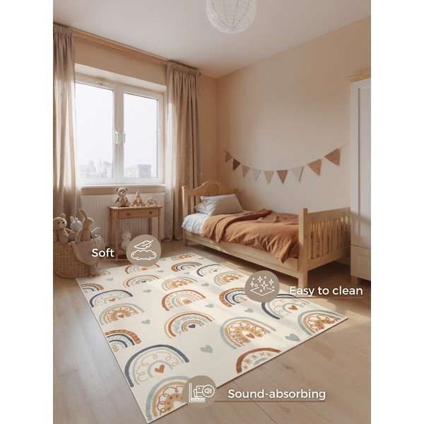 Krēmkrāsas bērnu paklājs 120x170 cm Bowie – Hanse Home-image-3