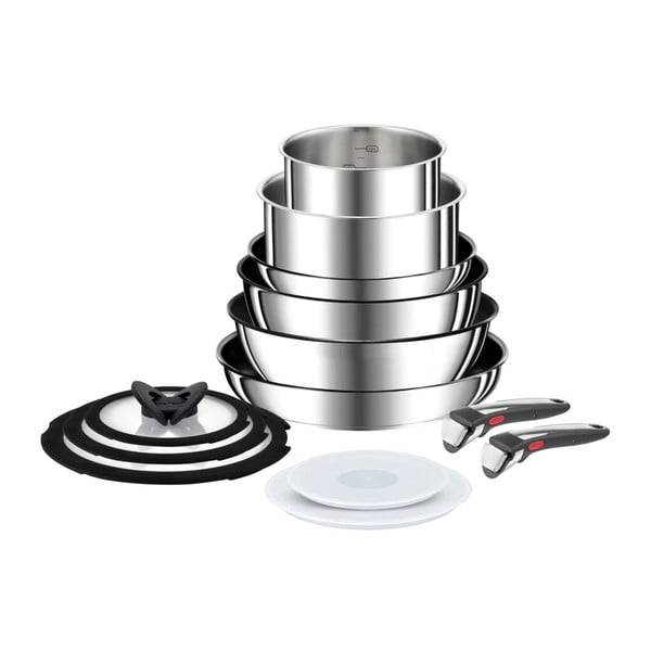 Nerūsējošā tērauda trauku komplekts (13 gab.) INGENIO Preference ON L9749432 – Tefal