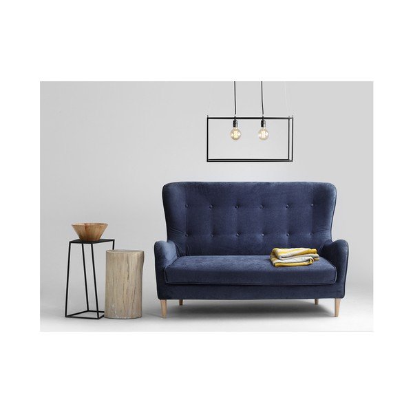 Tumši zils divvietīgs dīvāns Pielāgota forma Cozyboy-image-3