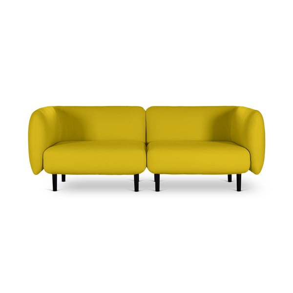 Dzeltens dīvāns Softline Elle, 230 cm