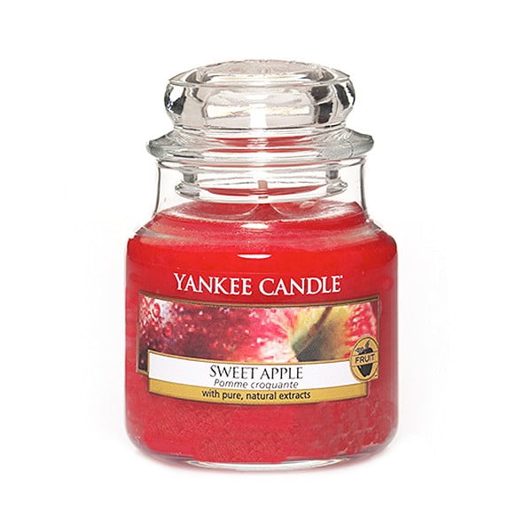 Aromātiskā svece Yankee Candle Sweet Apple, degšanas laiks 25 - 40 stundas