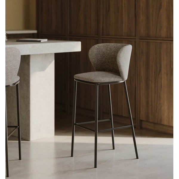 Gaiši brūns bāra krēsls 102 cm Ciselia – Kave Home-image-1