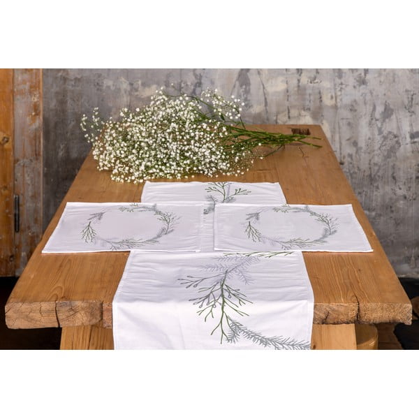 Kokvilnas galda celiņš 40x140 cm Christmas Twigs – Butter Kings-image-1