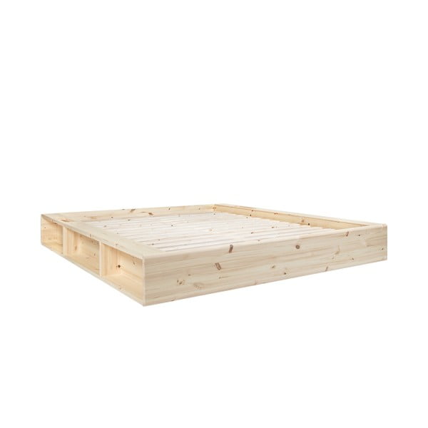 Masīvkoka divguļamā gulta ar fjūtonu Comfort un tatami Karup Design Ziggy, 140 x 200 cm-image-3