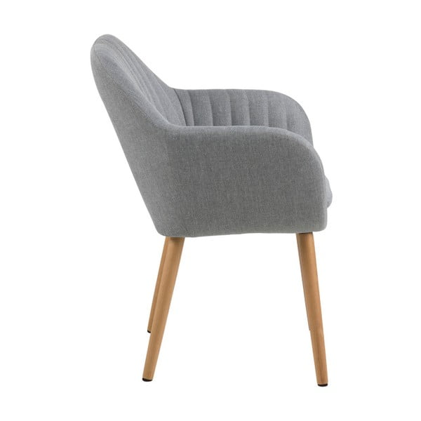 Gaiši pelēks ēdamistabas krēsls Actona Emilia-image-1