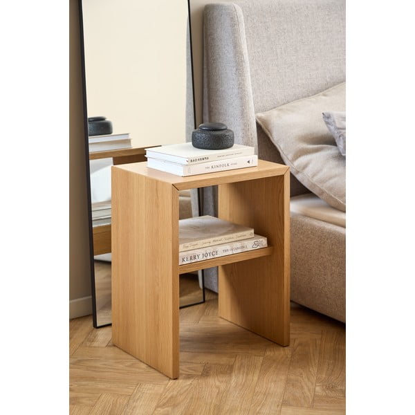 Dabīga toņa naktsskapītis ar ozolkoka imitāciju Arlon – Actona-image-1