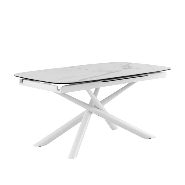 Pelēki balts izvelkamais ēdamgalds sømcasa Ness, 160 x 95 cm-image-3