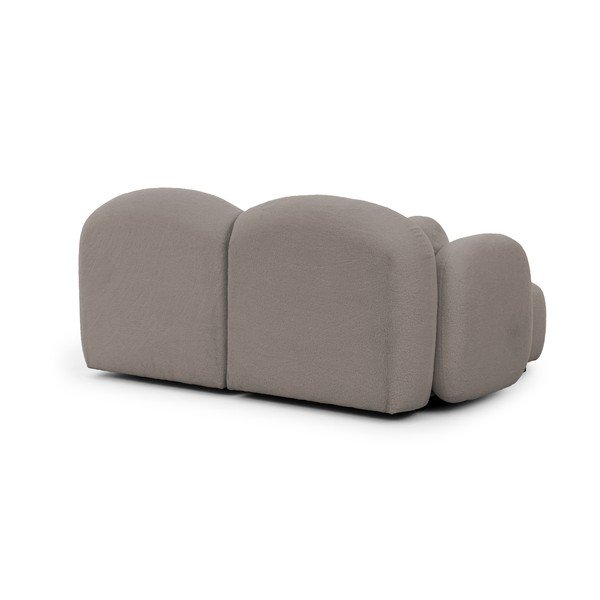 Pelēks stūra dīvāns no buklē auduma (ar kreiso stūri/ar zvilni) Orbit – Ropez-image-3