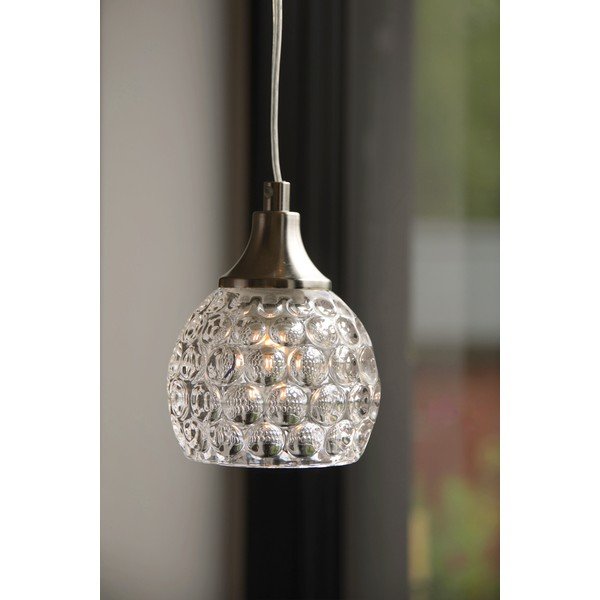 Matētas sudraba krāsas stikla piekaramā lampa ø11,5x14,5 cm Clear – Markslöjd-image-1