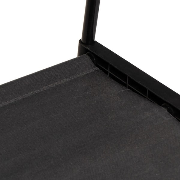 Melns metāla pārvietojams drēbju pakaramais statīvs 84x43x156 cm – Casa Selección-image-3