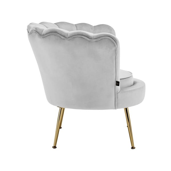 Gaiši pelēks samta atpūtas krēsls Kelsey – Støraa-image-2