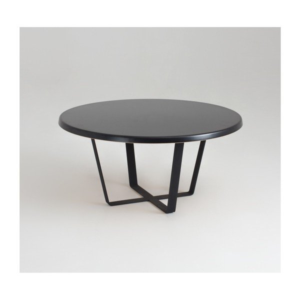 Melns kafijas galdiņš Custom Form Mapple, diametrs 80 cm-image-3