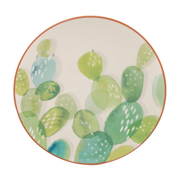 Keramikas šķīvis ar kaktusa motīvu Creative Tops, ⌀ 20 cm