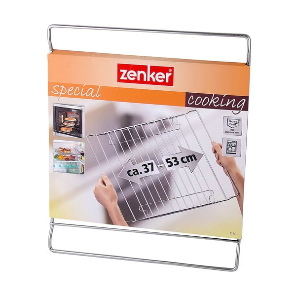 Regulējams nerūsējošā tērauda plaukts cepeškrāsnij Zenker Bake, 37-57x32,5 cm-image-2