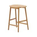 Dabīga toņa ozola masīvkoka bāra taburete (sēdekļa augstums 65 cm) Enit – Kave Home